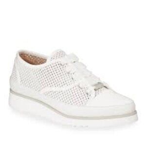 Donald J Pliner Flipp Gray Perforated Low Tip Platform Sneakers Size 11